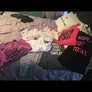 Different shirts and shorts